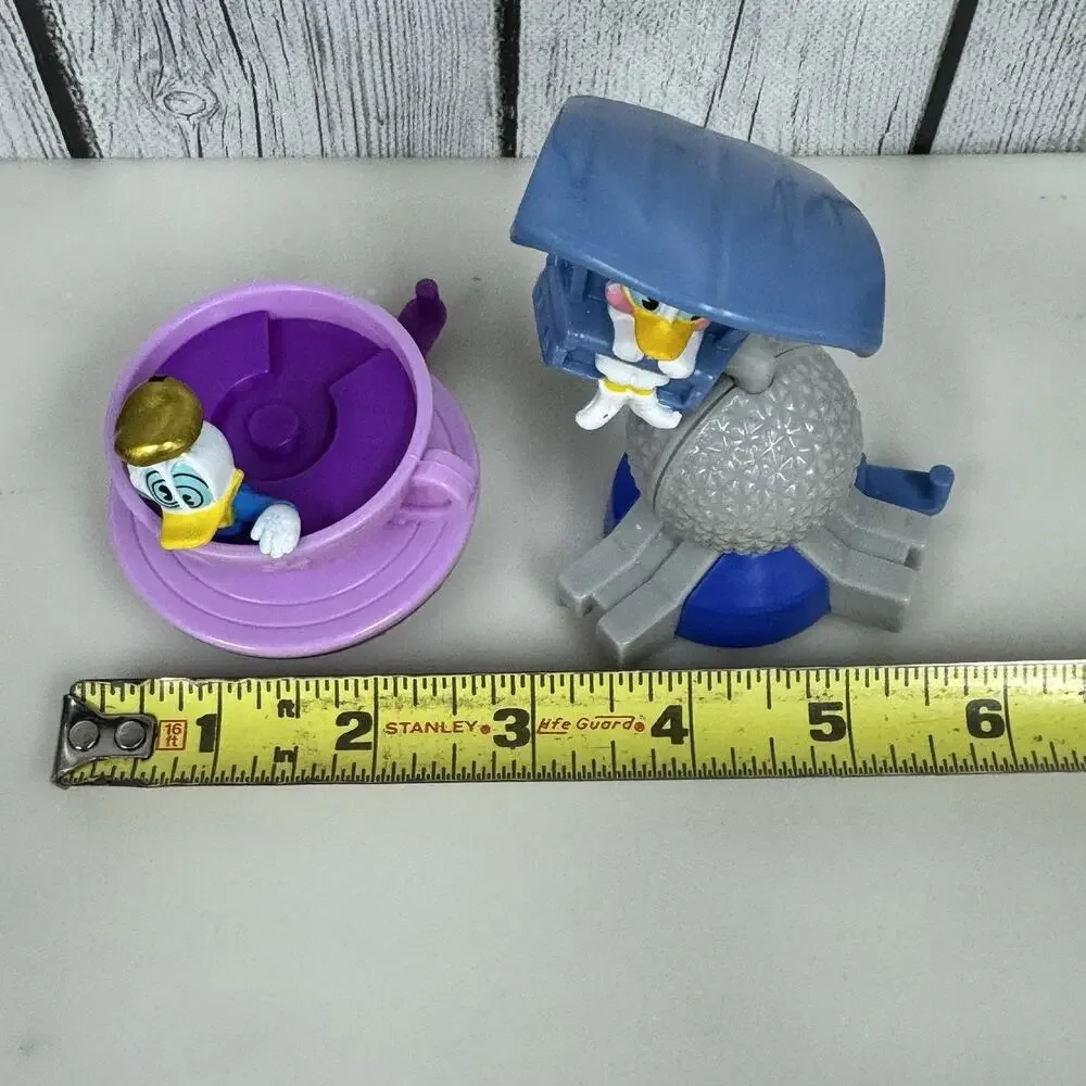 Disney Daisy Duck Soaring & Donald Duck Mad Tea Railway Runaway McDonald’s Toys
